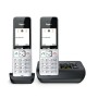 Gigaset COMFORT 500A duo Telefono analogico/DECT Identificatore di chiamata Nero, Argento (L36852-H3023-B101)