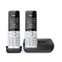 Gigaset COMFORT 500A duo Telefono analogico/DECT Identificatore di chiamata Nero, Argento (L36852-H3023-B101)