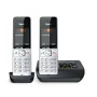 Gigaset COMFORT 500A duo Telefono analogico/DECT Identificatore di chiamata Nero, Argento (L36852-H3023-B101)