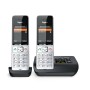 Gigaset COMFORT 500A duo Telefono analogico/DECT Identificatore di chiamata Nero, Argento (L36852-H3023-B101)