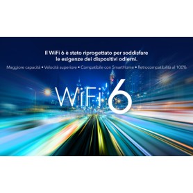 Netgear Orbi WiFi6 router wireless Gigabit Ethernet Banda tripla (2.4 GHz/5 GHz/5 GHz) Acciaio inossidabile, Bia (RBK752-100EUS)