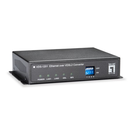 LevelOne VDS-1201 convertitore multimediale di rete 100 Mbit/s Nero (VDS-1201)