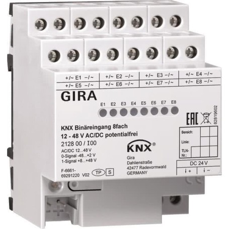 Binäreingang 8f. KNX 12-8V AC/DC 212800 (212800)