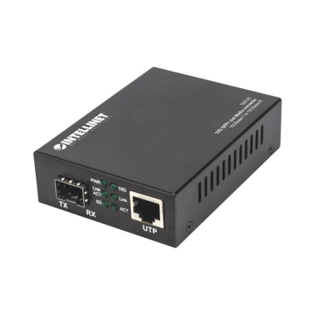 Intellinet 508193 convertitore multimediale di rete 10000 Mbit/s Nero (508193)
