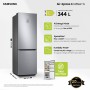 Samsung RB34C775CS9 frigorifero Combinato EcoFlex AI 1.85m 344L Libera installazione con congelatore Wifi 1,85m 344 L con rivest