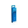 VULTECH CAVO SMARTPHONE TYPE-C A TYPE-C 1,2m, 3.0A 60W, NYLON, BLU (CS-NCC12BL)