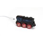 World Schwarze Akku-Lok mit Micro-USB (schwarz) (33599)