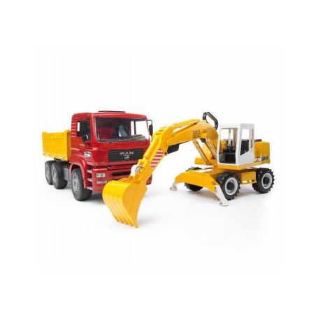 BRUDER MAN TGA Construction truck with Liebherr Excavator (2751) (02751)