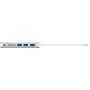 Goobay 76788 hub di interfaccia USB 3.2 Gen 1 (3.1 Gen 1) Type-A 5000 Mbit/s Argento, Bianco (76788)