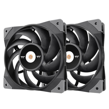 Thermaltake TOUGHFAN 12 Case per computer Ventilatore 12 cm Nero 2 pz (CL-F082-PL12BL-A)