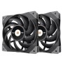 Thermaltake TOUGHFAN 12 Case per computer Ventilatore 12 cm Nero 2 pz (CL-F082-PL12BL-A)
