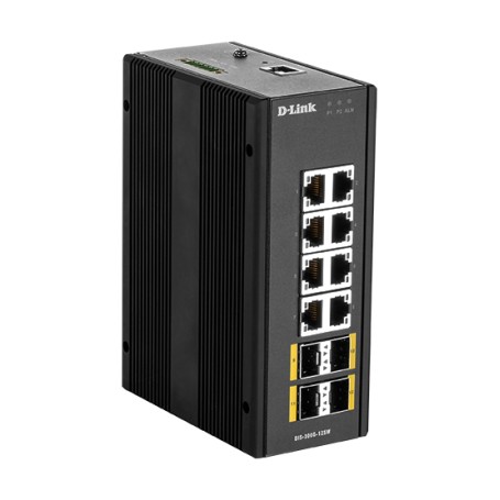 D-Link DIS‑300G‑12SW Gestito L2 Gigabit Ethernet (10/100/1000) Nero (DIS-300G-12SW)
