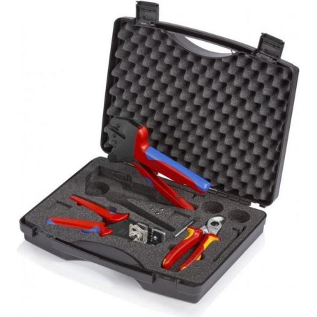 Werkzeugkoffer fr Photovoltaik, 3-teilig (schwarz, fr grere Abisolierwerte) (97 91 03)