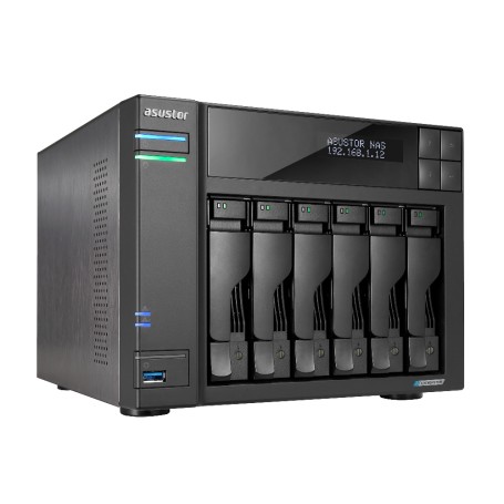 Asustor LOCKERSTOR 6 NAS Desktop Intel® Celeron® N5105 8 GB DDR4 HDD ADM Nero (90-AS6706T00-ME30)