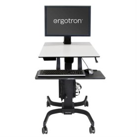 Ergotron WorkFit-C, Single HD Sit-Stand Workstation Nero, Grigio Carrello multimediale (24-216-085)
