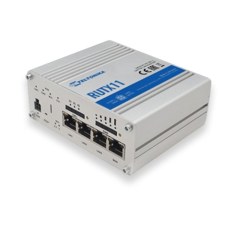 Teltonika RUTX11 router wireless Gigabit Ethernet Dual-band (2.4 GHz/5 GHz) 3G 4G Grigio (RUTX11000000)