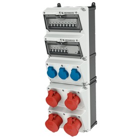 MENNEKES 950010 presa energia Tipo F Blu, Rosso, Bianco