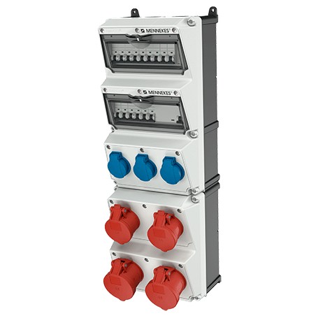 MENNEKES 950010 presa energia Tipo F Blu, Rosso, Bianco
