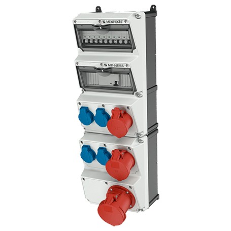 MENNEKES 950013 presa energia Tipo F Blu, Rosso, Bianco