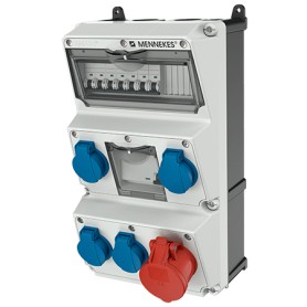 MENNEKES 930019 presa energia Tipo F Nero, Blu, Rosso, Bianco
