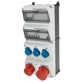 MENNEKES 940006 presa energia Tipo F Blu, Grigio, Rosso, Bianco