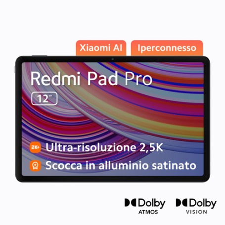 Xiaomi Redmi Pad Pad Pro Qualcomm Snapdragon 128 GB 30,7 cm (12.1") 6 GB Wi-Fi 6 (802.11ax) Android 14 Blu (VHU4733EU)