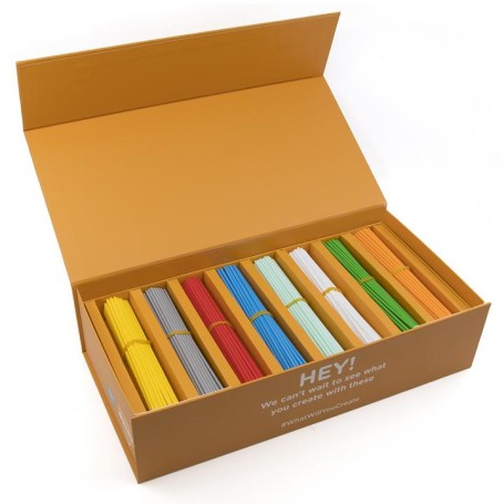 3Doodler Start EDU Plastica Blu, Ciano, Verde, Grigio, Arancione, Rosso, Bianco, Giallo (8SPLFILLED)