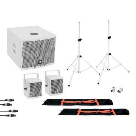 Omnitronic 20000837 altoparlante Bianco Con cavo e senza cavo 800 W