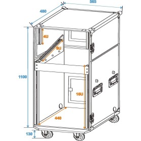 ROADINGER Spezial-Stage-Case Profi mit Rollen (32000200)