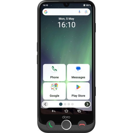Doro Aurora A30 15,5 cm (6.1") Doppia SIM Android 14 4G USB tipo-C 6 GB 128 GB 5000 mAh Nero (380537)