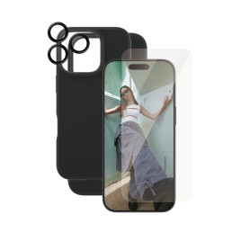 PanzerGlass CARE by PG3-in-1 Bundle iPhone16 6.3 Pro custodia per cellulare Cover Trasparente (B1394+95876+95891)