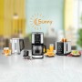 Toaster Sunny TO 850 (edelstahl/schwarz, 800 Watt, fr 2 Scheiben Toast)