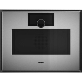 Gaggenau GM451120 - Serie Expressive, forno a microonde, acciaio inox dietro vetro fumé, cerniera porta: sinistra, 60 x 45 cm