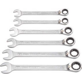 Knarren-Ring-Maulschlssel-Satz 606/6-1, 6-teilig (mit umschaltbarer Knarrenfunktion)