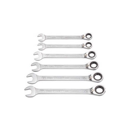 Knarren-Ring-Maulschlssel-Satz 606/6-1, 6-teilig (mit umschaltbarer Knarrenfunktion)
