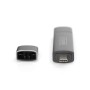 Digitus DA-70886 lettore di schede USB 3.2 Gen 1 (3.1 Gen 1) Type-A/Type-C Alluminio (DA-70886)