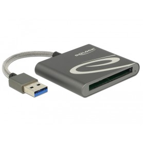 DeLOCK 91525 lettore di schede USB 3.2 Gen 1 (3.1 Gen 1) Grigio (91525)