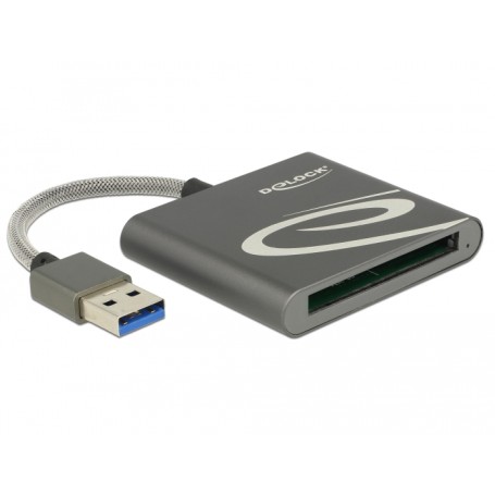 DeLOCK 91525 lettore di schede USB 3.2 Gen 1 (3.1 Gen 1) Grigio (91525)