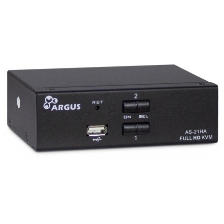 Inter-Tech AS-21HA HDMI switch per keyboard-video-mouse (kvm) Nero (88887241)