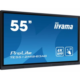 iiyama TE5512MIS-B3AG visualizzatore di messaggi Design chiosco 139,7 cm (55") LCD Wi-Fi 400 cd/m² 4K Ultra HD Nero Touch scree
