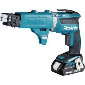 Akku-Schnellbauschrauber DFS452AJX2, 18Volt (blau/schwarz, 2x Li-Ionen Akku 2,0Ah, inkl. Magazinvorsatz)