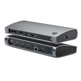 ALOGIC TB4D3TB replicatore di porte e docking station per laptop Cablato Thunderbolt 4 Nero
