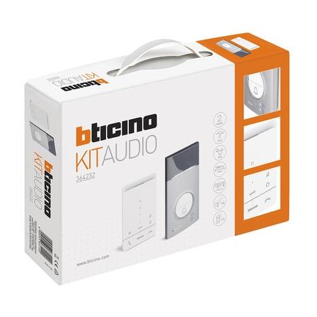 bticino 364232 sistema intercom audio Nero, Bianco