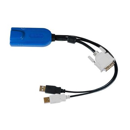 Raritan Digital DVI-D, USB CIM cavo per tastiera, video e mouse Multicolore, Nero 0,3 m (D2CIM-DVUSB-DVI)