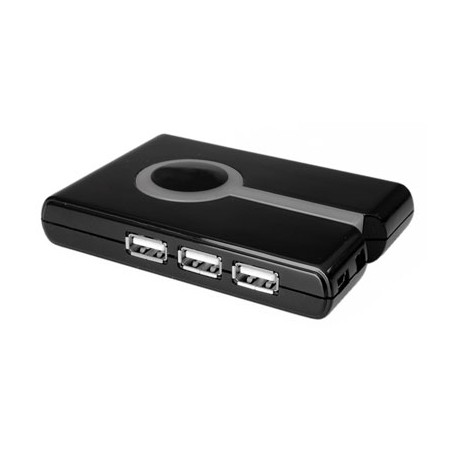 Value Multi Card Reader + 3-port Hub, USB2.0 lettore di schede Nero (19.99.3420)