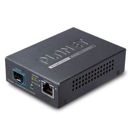 PLANET XT-705A convertitore multimediale di rete 10000 Mbit/s Modalità multipla, Modalità singola (XT-705A)