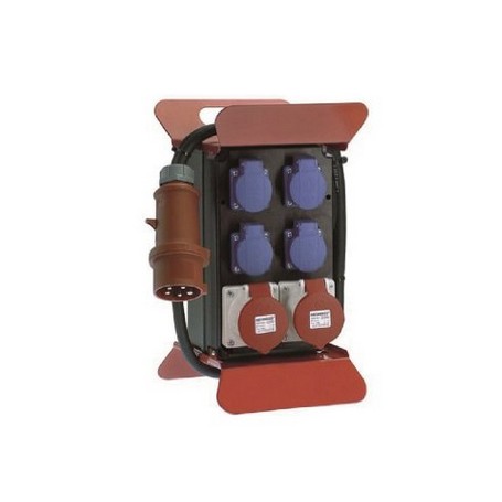 Bachmann 349.008 unità di distribuzione dell'energia (PDU) 6 presa(e) AC Blu, Rosso (349.008)