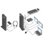 ACT AC7049 replicatore di porte e docking station per notebook Cablato USB 3.2 Gen 1 (3.1 Gen 1) Type-C Nero (AC7049)