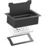 Vision TC3 SURRTB organizer per cavi Scrivania Scatola portacavi Nero, Bianco 1 pz