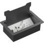 Vision TC3 SURRTB organizer per cavi Scrivania Scatola portacavi Nero, Bianco 1 pz